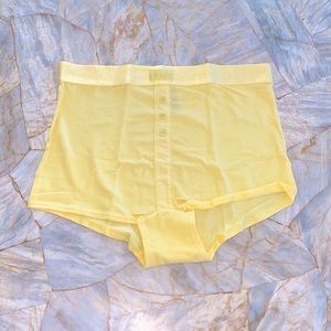 VS Pink Seamless Shape High Waist Boyshort Panty Boy shorts Large yellow